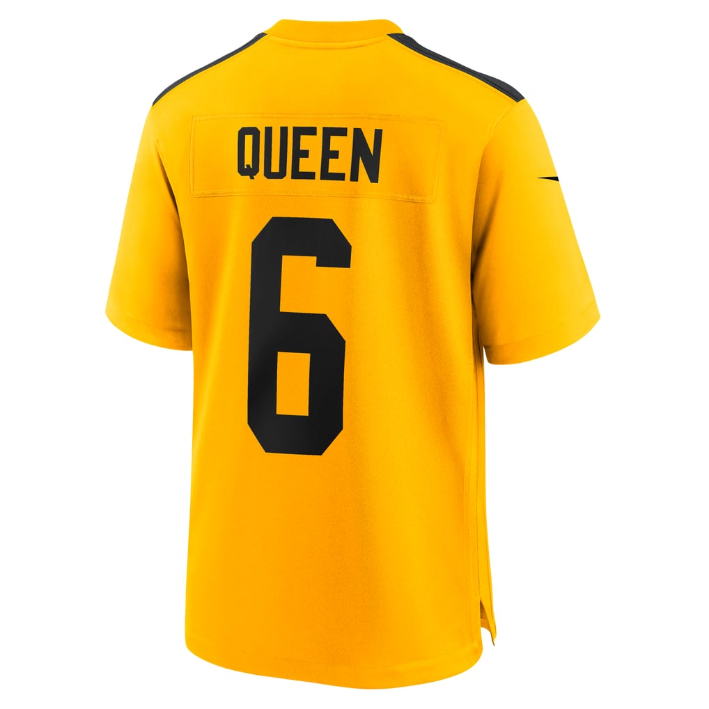 Men's Pittsburgh Steelers Patrick Queen Gold Alternate 1933 Throwback Game Jersey