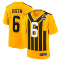 Men's Pittsburgh Steelers Patrick Queen Gold Alternate 1933 Throwback Game Jersey