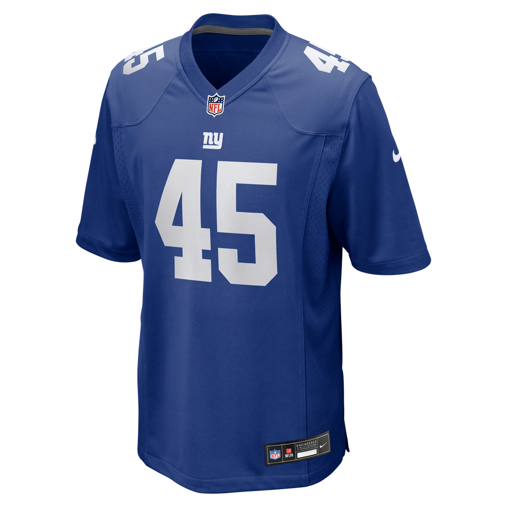 Men's New York Giants Patrick Ricard Royal Team Game Jersey