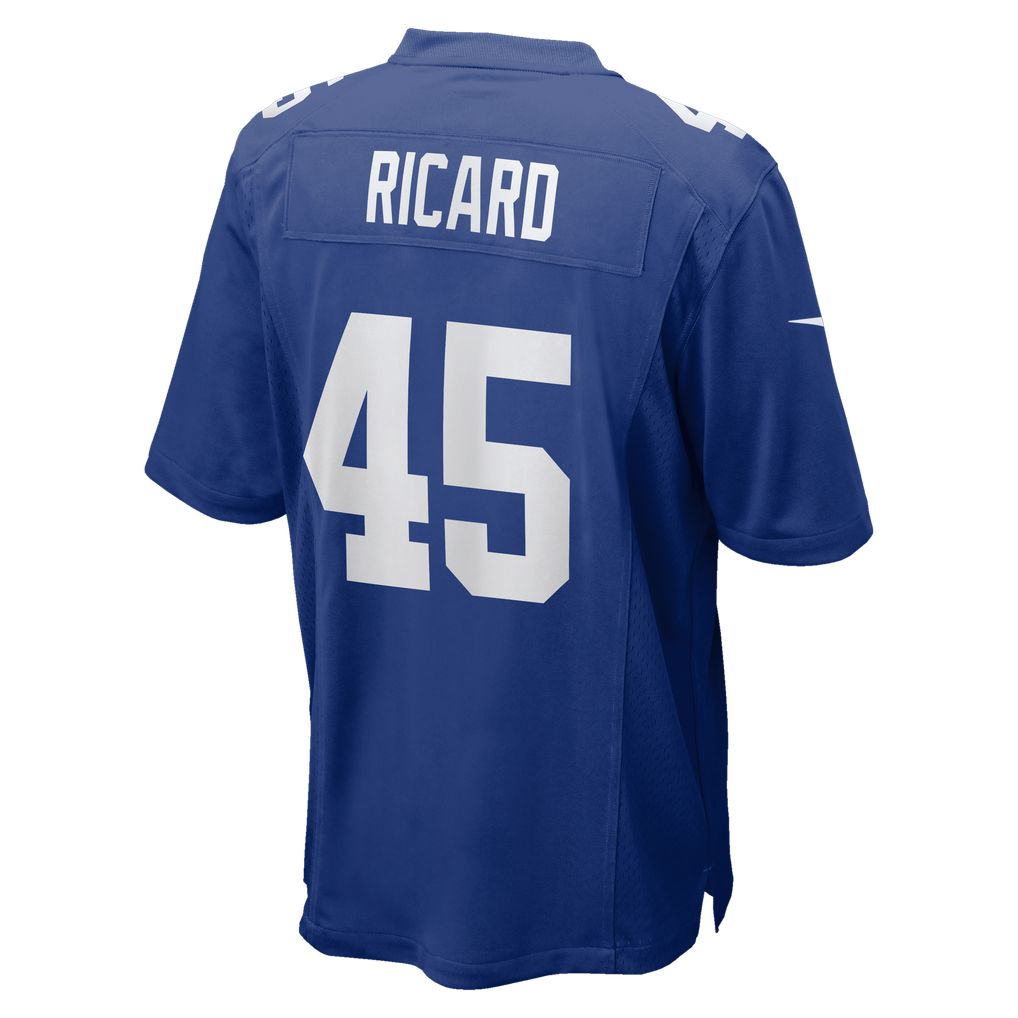 Men's New York Giants Patrick Ricard Royal Team Game Jersey