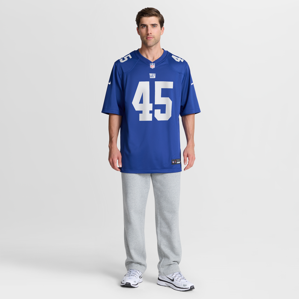 Men's New York Giants Patrick Ricard Royal Team Game Jersey