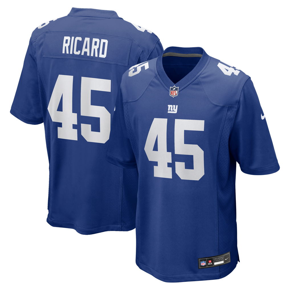 Men's New York Giants Patrick Ricard Royal Team Game Jersey