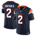 Men's Denver Broncos Patrick Surtain II Navy Alternate Vapor F.U.S.E. Stitched Limited Jersey