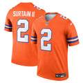 Men's Denver Broncos Patrick Surtain II Orange Legend Player Performance Top