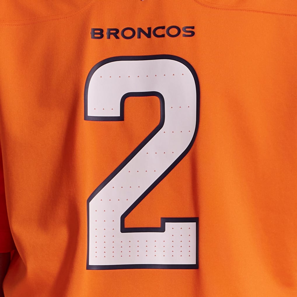 Men's Denver Broncos Patrick Surtain II Orange Team Game Jersey