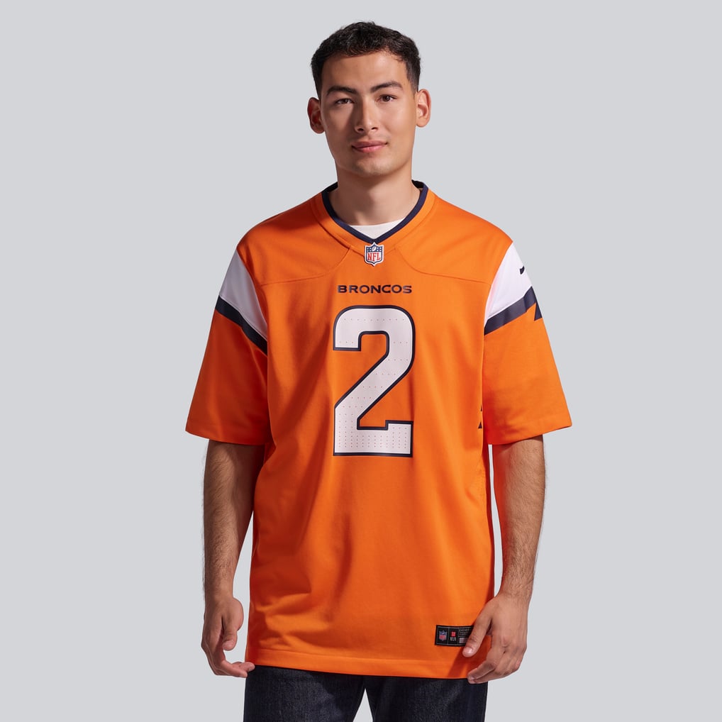 Men's Denver Broncos Patrick Surtain II Orange Team Game Jersey