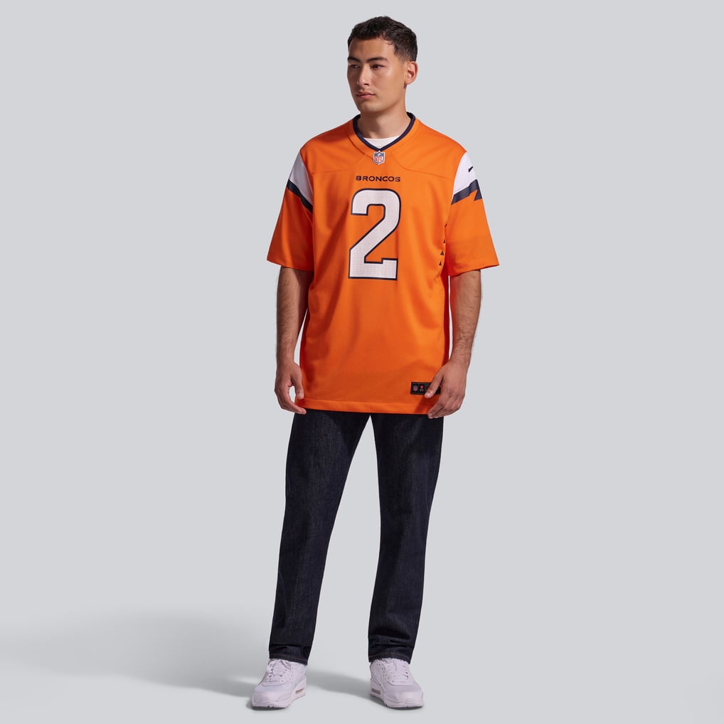 Men's Denver Broncos Patrick Surtain II Orange Team Game Jersey