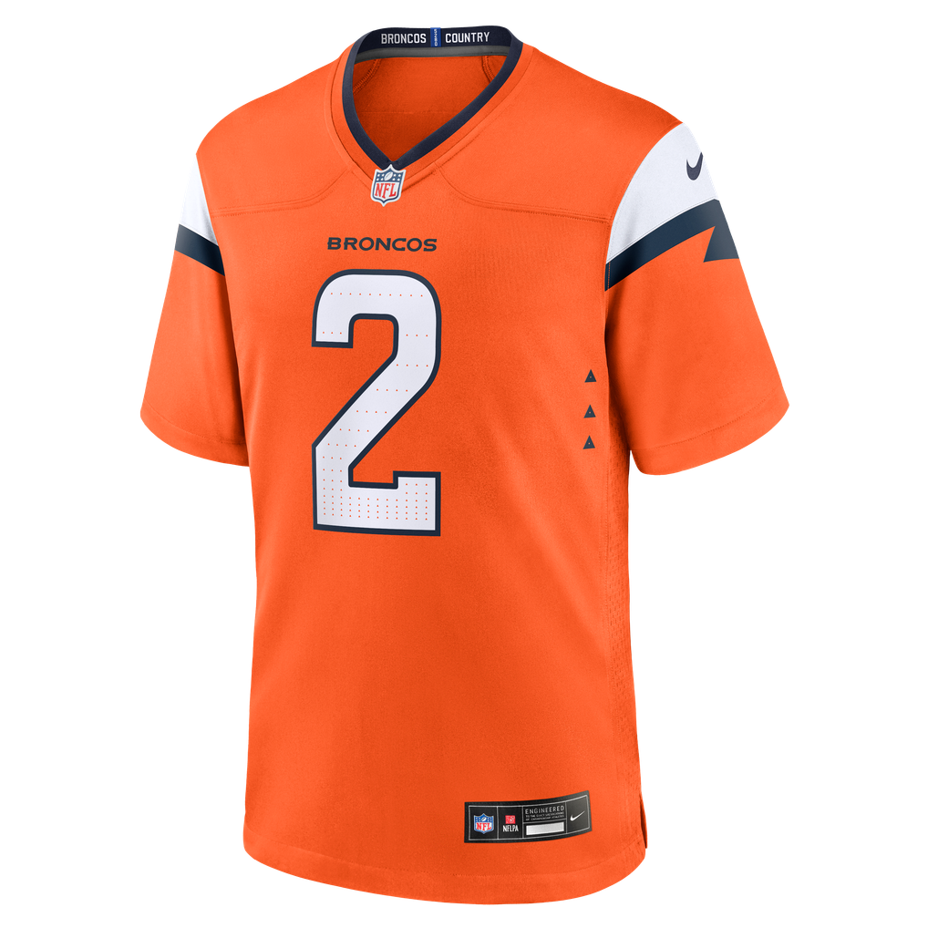 Men's Denver Broncos Patrick Surtain II Orange Team Game Jersey