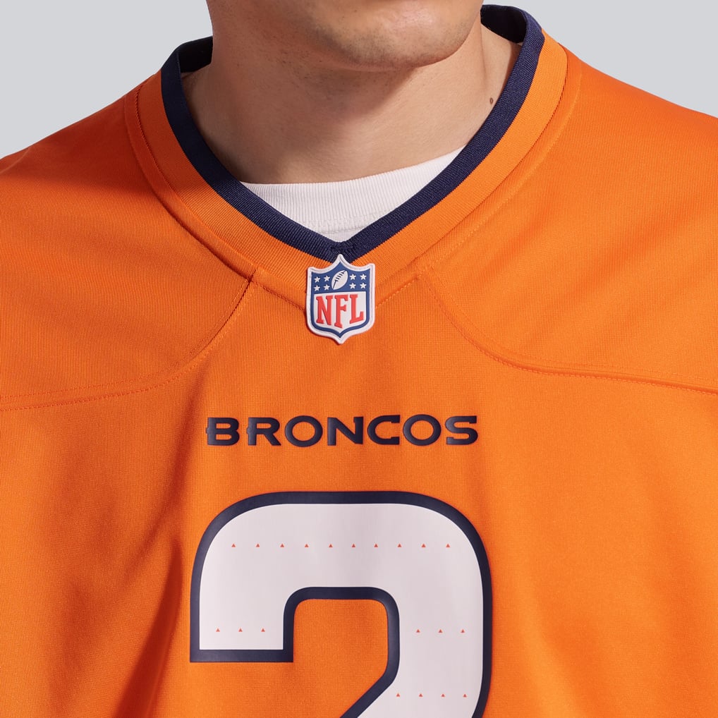 Men's Denver Broncos Patrick Surtain II Orange Team Game Jersey