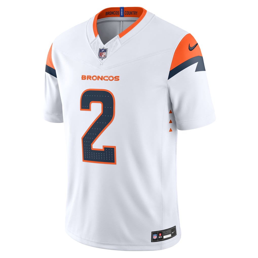 Men's Denver Broncos Patrick Surtain II White Vapor F.U.S.E. Stitched Limited Jersey