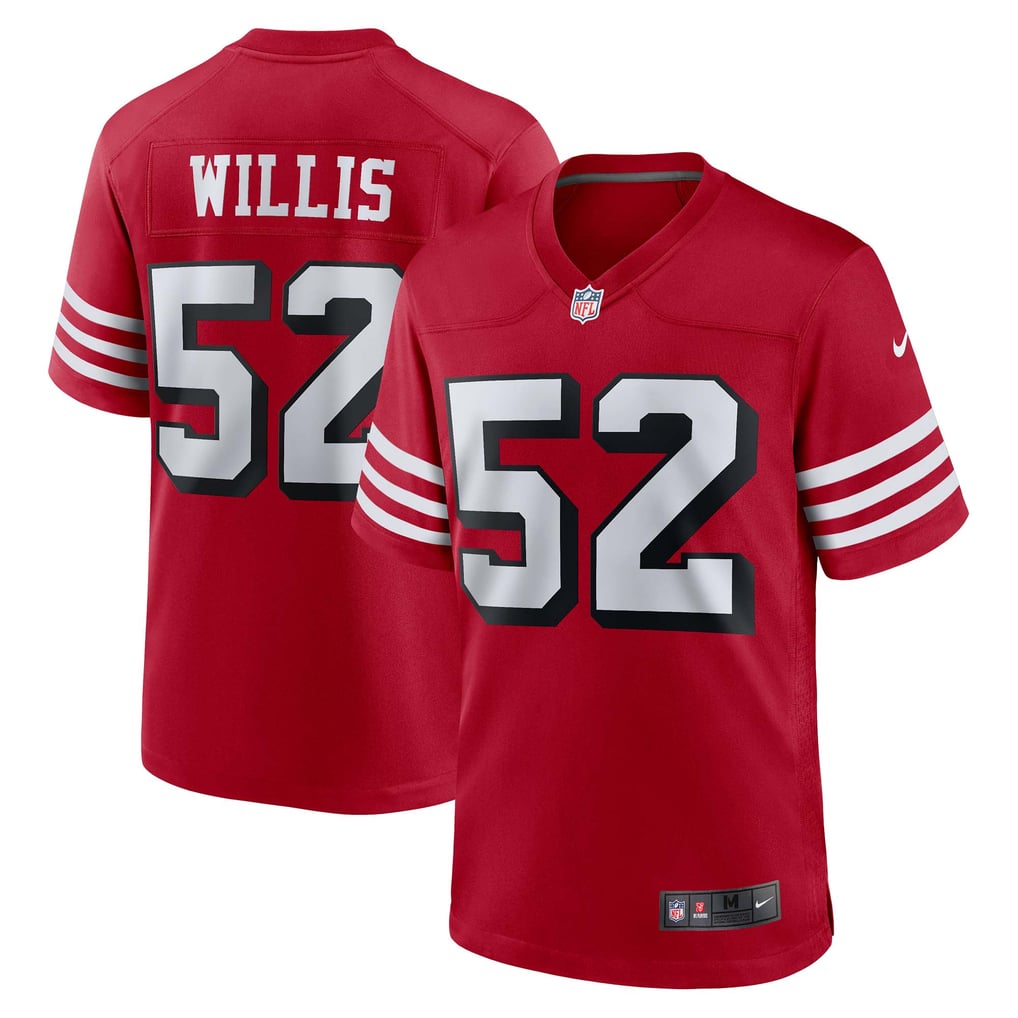 Men's San Francisco 49ers Patrick Willis Scarlet Retired Player Alternate Game Jersey