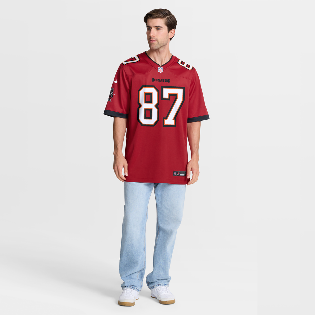 Men's Tampa Bay Buccaneers Payne Durham Red Game Jersey