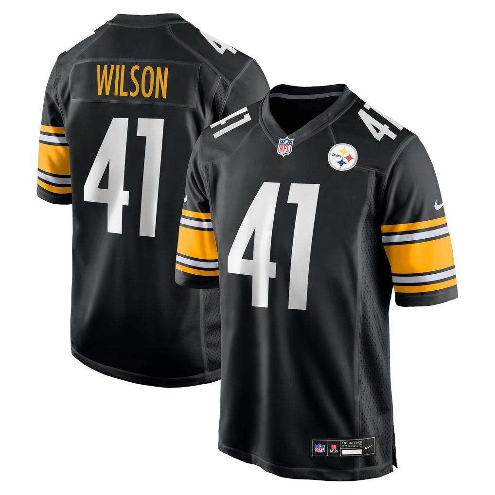 Men's Pittsburgh Steelers Payton Wilson Black Game Jersey