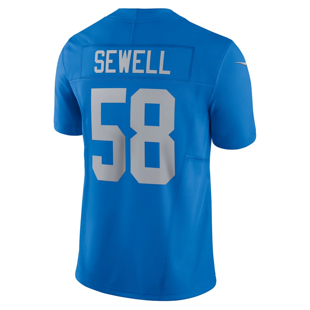 Men's Detroit Lions Penei Sewell Blue Vapor F.U.S.E. Alternate Limited Jersey