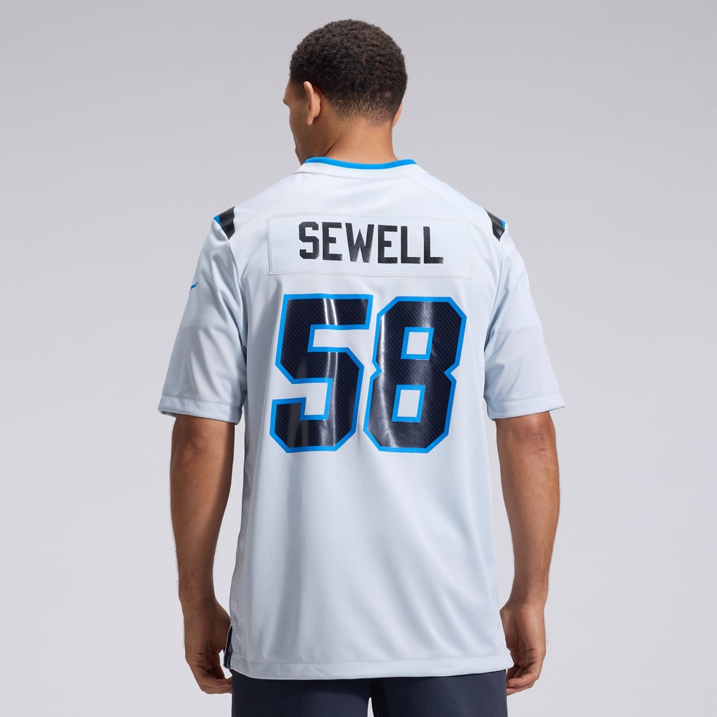 Men's Detroit Lions Penei Sewell Silver 2026 Rivalries Collection Game Jersey