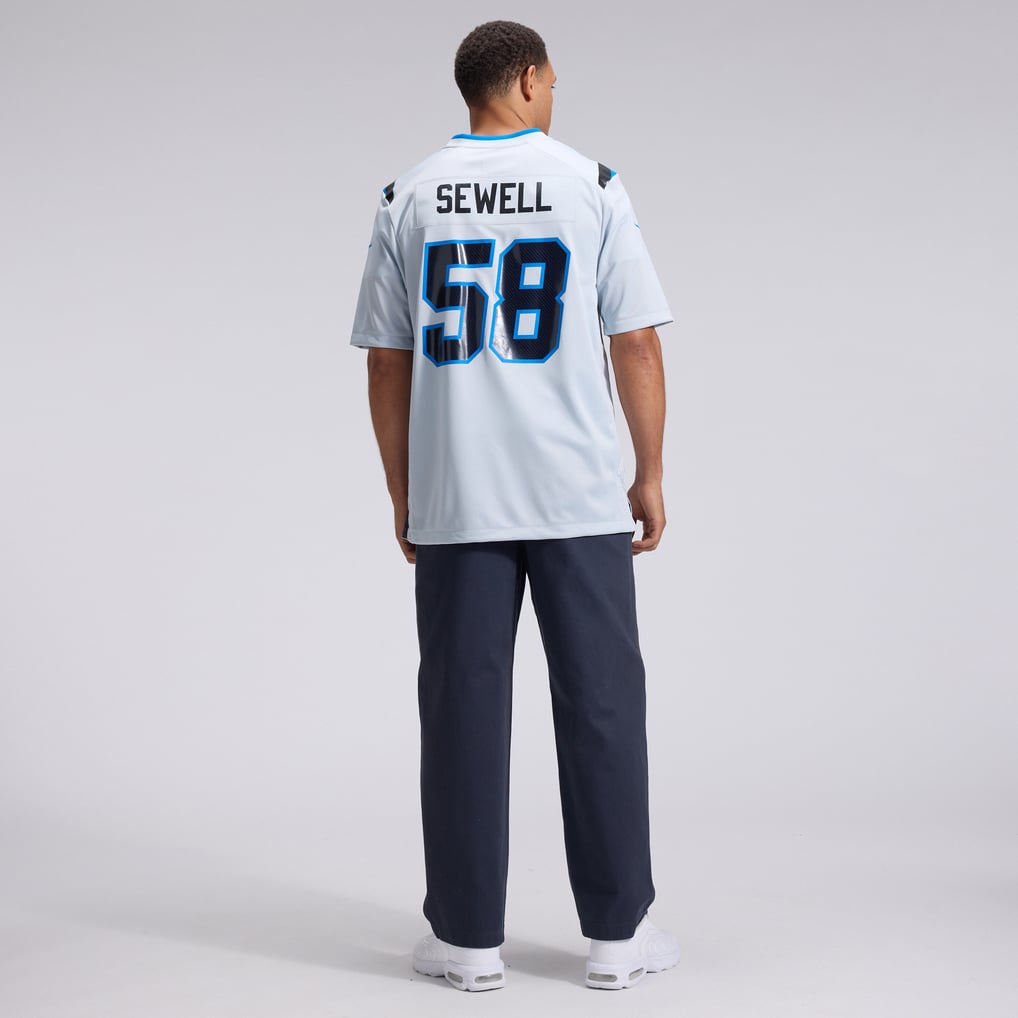Men's Detroit Lions Penei Sewell Silver 2026 Rivalries Collection Game Jersey