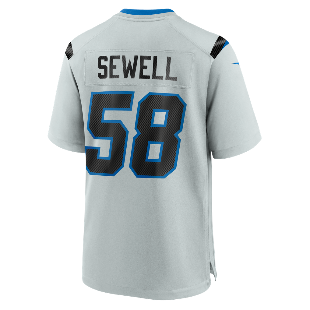 Men's Detroit Lions Penei Sewell Silver 2026 Rivalries Collection Game Jersey