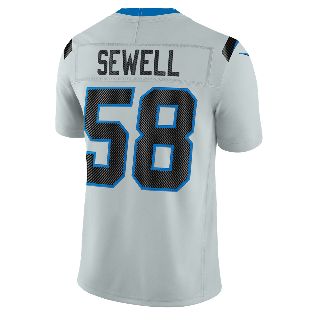 Men's Detroit Lions Penei Sewell Silver 2026 Rivalries Collection Stitched Limited Jersey