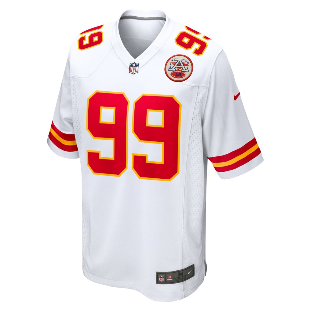 Men's Kansas City Chiefs Peter Woods White Game Jersey