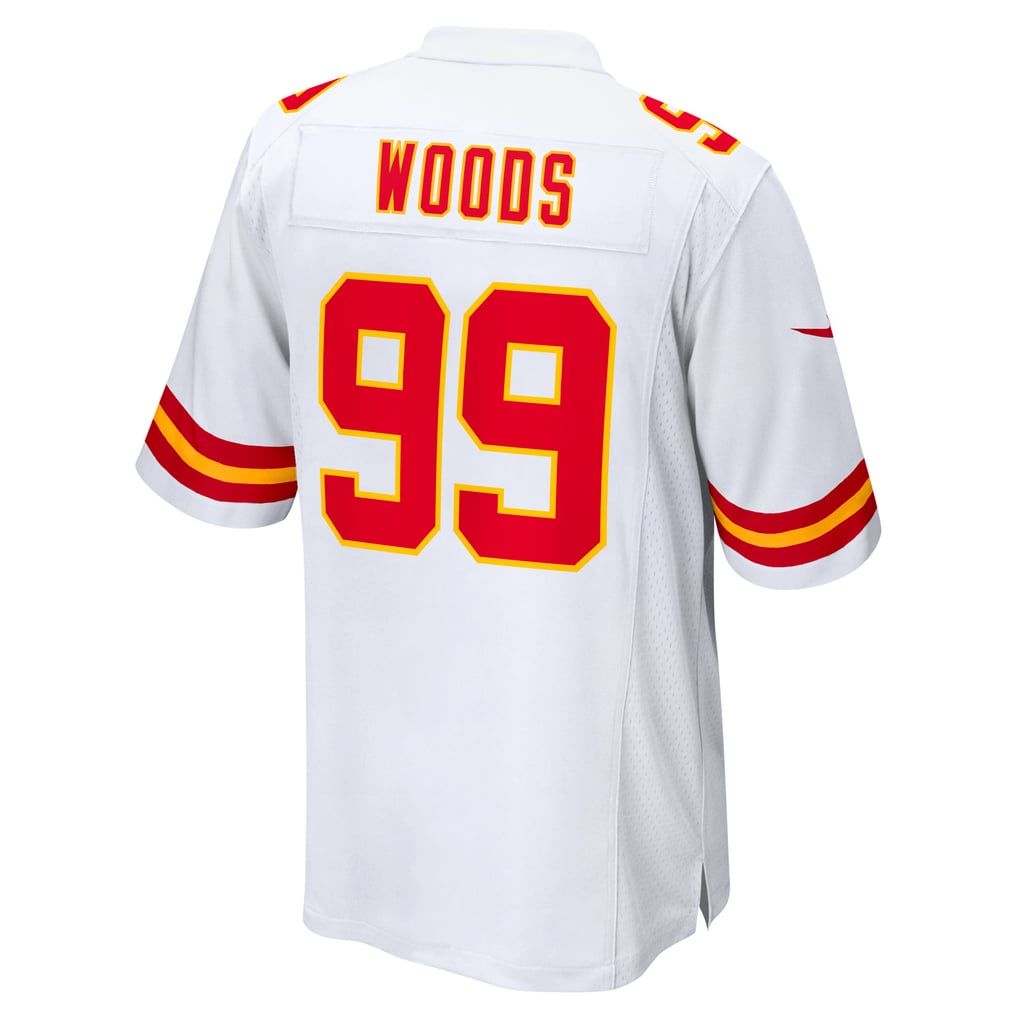 Men's Kansas City Chiefs Peter Woods White Game Jersey