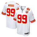 Men's Kansas City Chiefs Peter Woods White Game Jersey