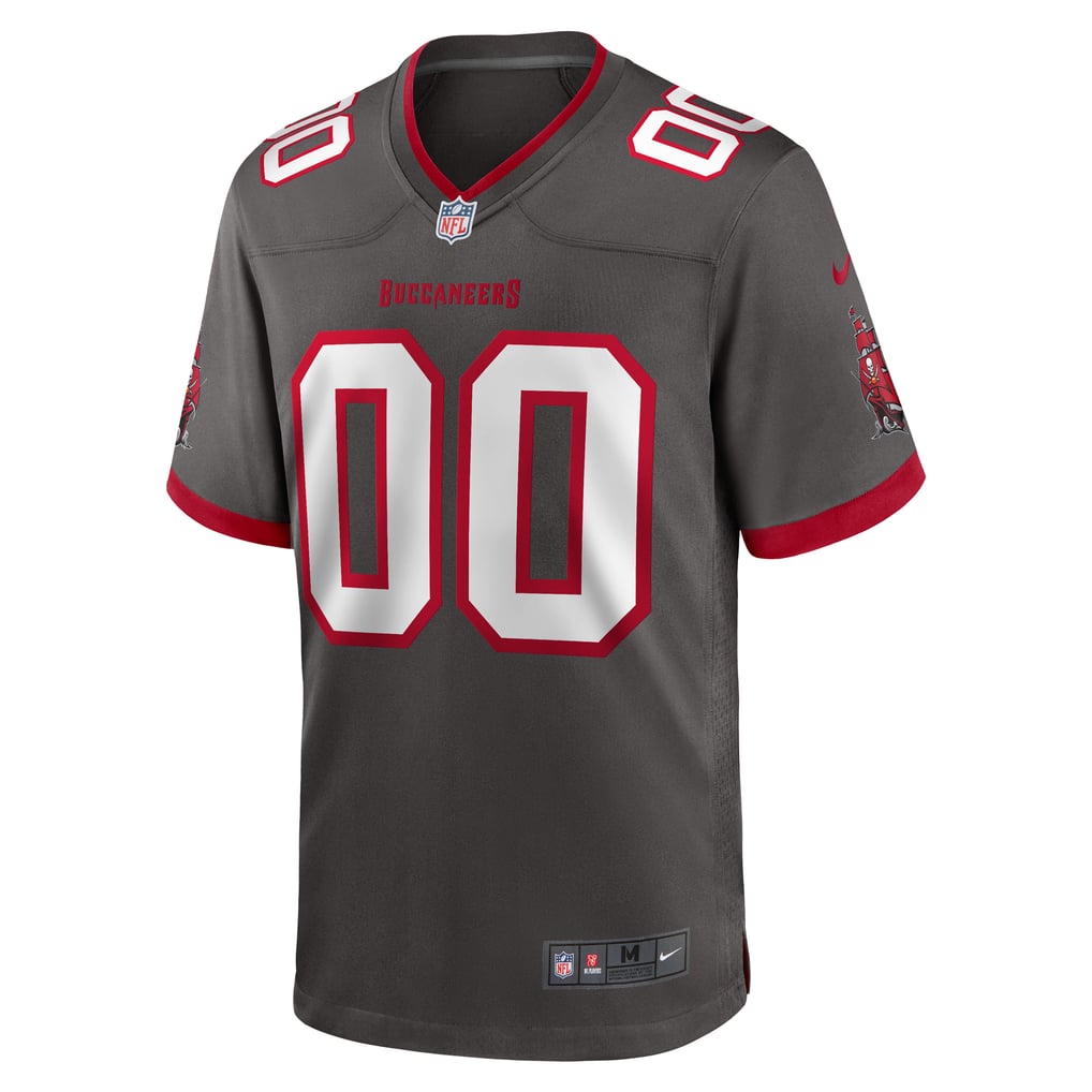Men's Tampa Bay Buccaneers Pewter Alternate Custom Game Jersey