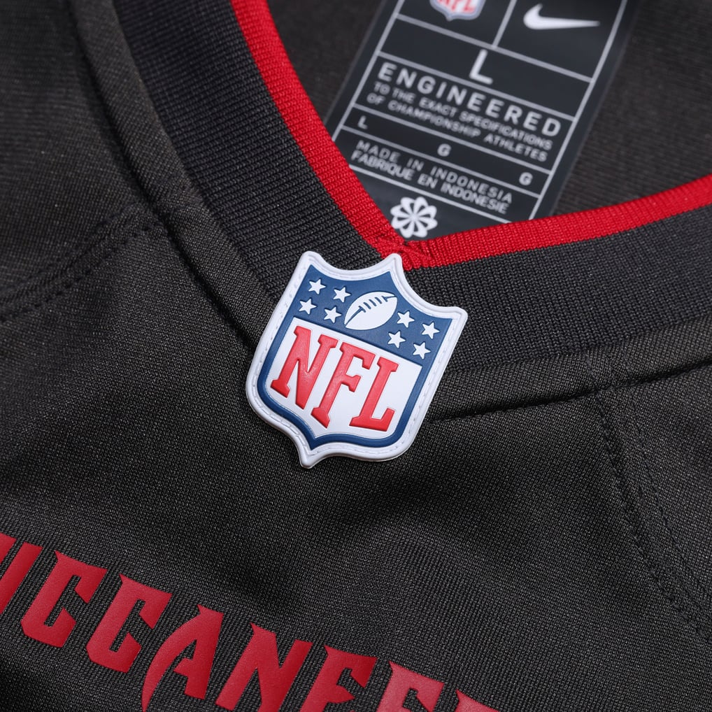 Men's Tampa Bay Buccaneers Pewter Alternate Custom Game Jersey