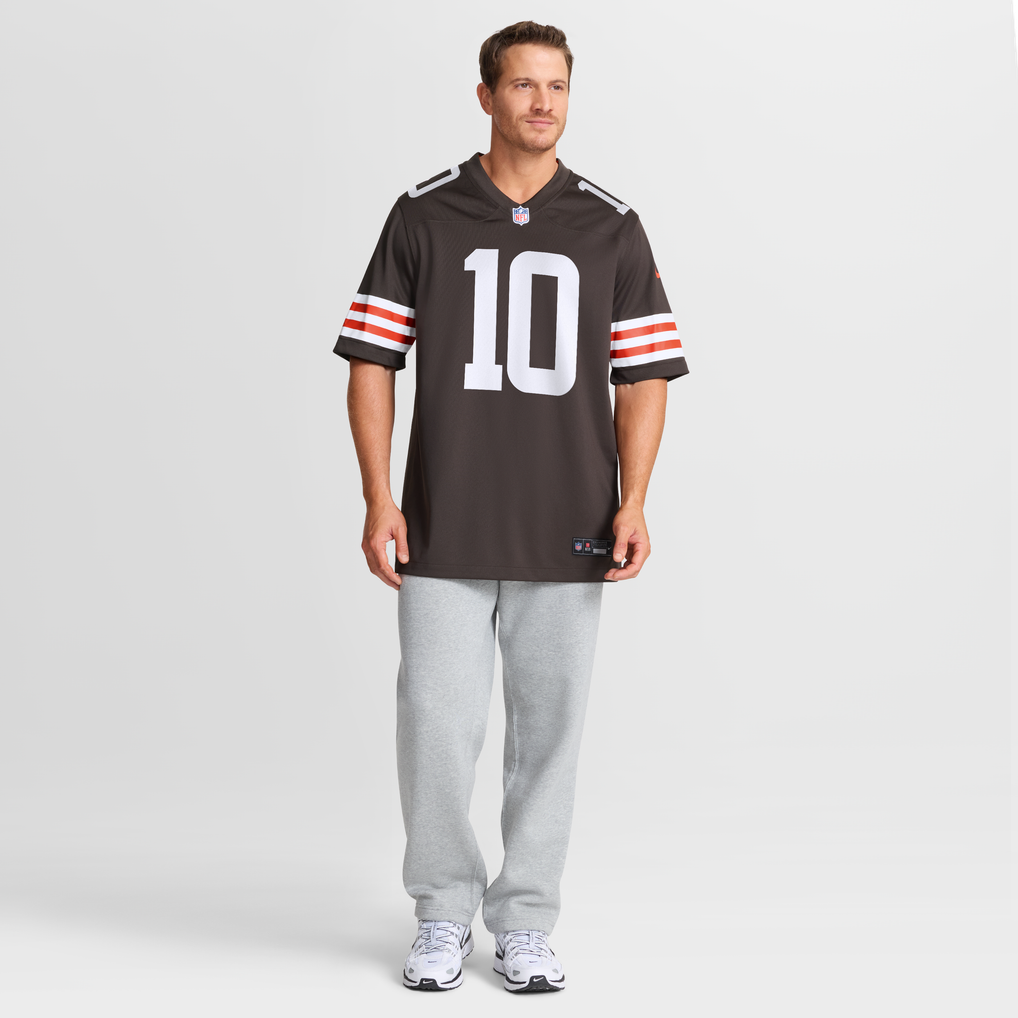 Men's Cleveland Browns Phillip Walker Brown Team Game Jersey
