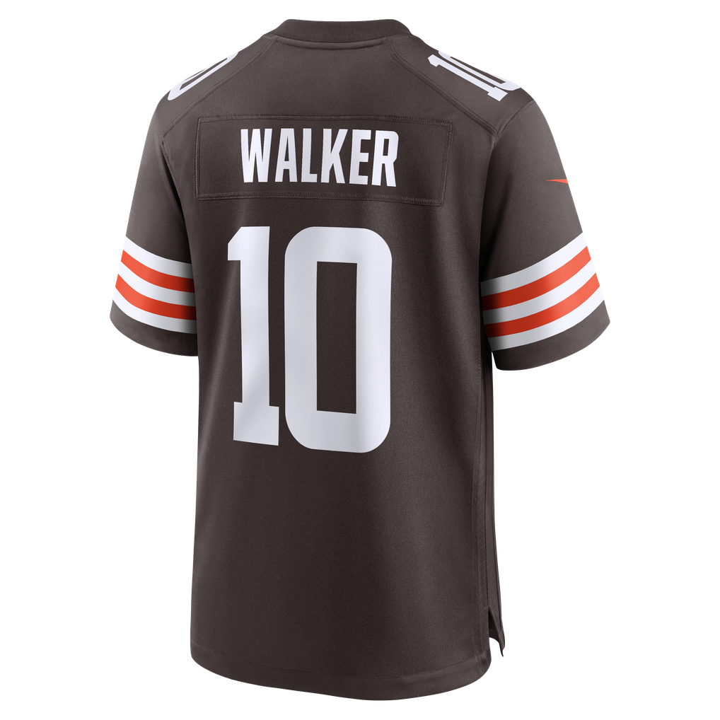 Men's Cleveland Browns Phillip Walker Brown Team Game Jersey