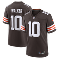 Men's Cleveland Browns Phillip Walker Brown Team Game Jersey