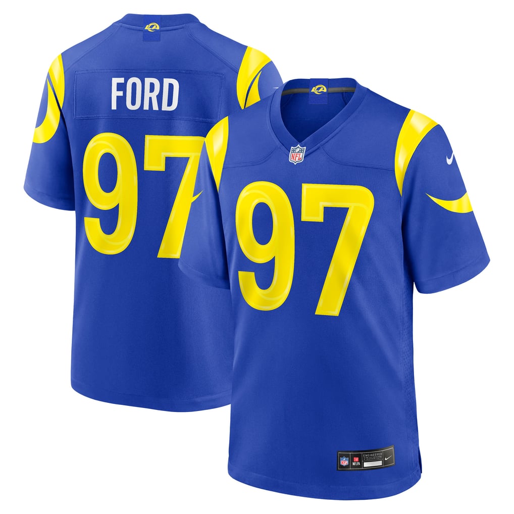 Men's Los Angeles Rams Poona Ford Royal Game Jersey