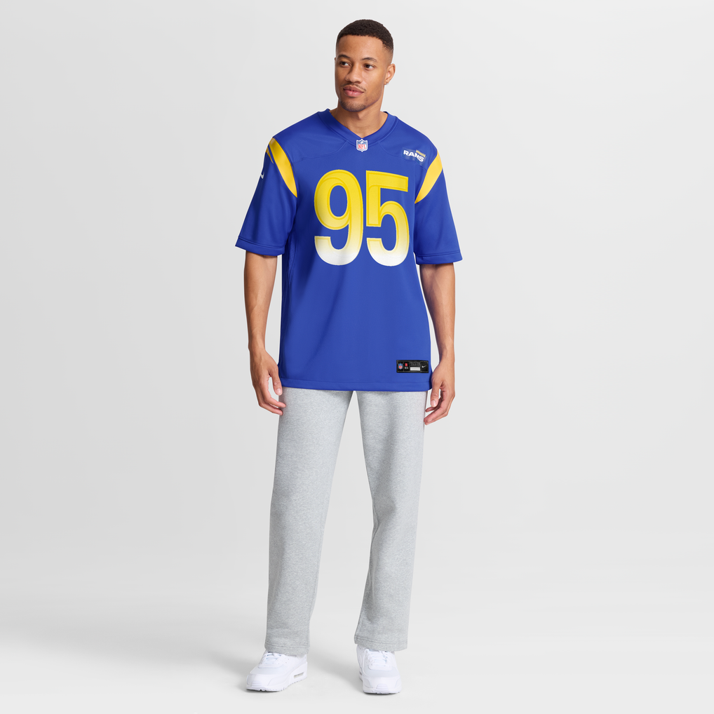 Men's Los Angeles Rams Poona Ford Royal Team Game Jersey