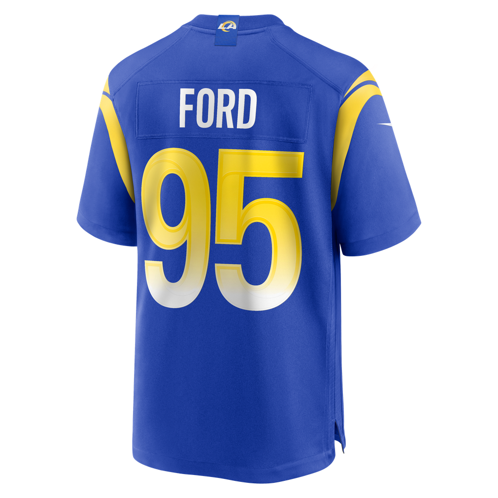 Men's Los Angeles Rams Poona Ford Royal Team Game Jersey