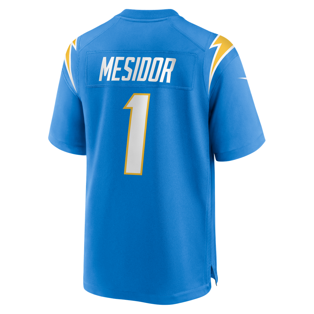 Men's Los Angeles Chargers Akheem Mesidor Powder Blue Team Game Jersey