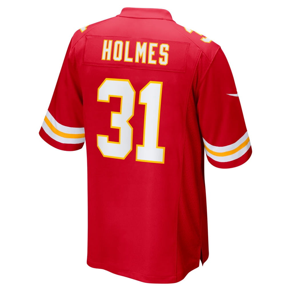 Men's Kansas City Chiefs Priest Holmes Red Game Retired Player Jersey
