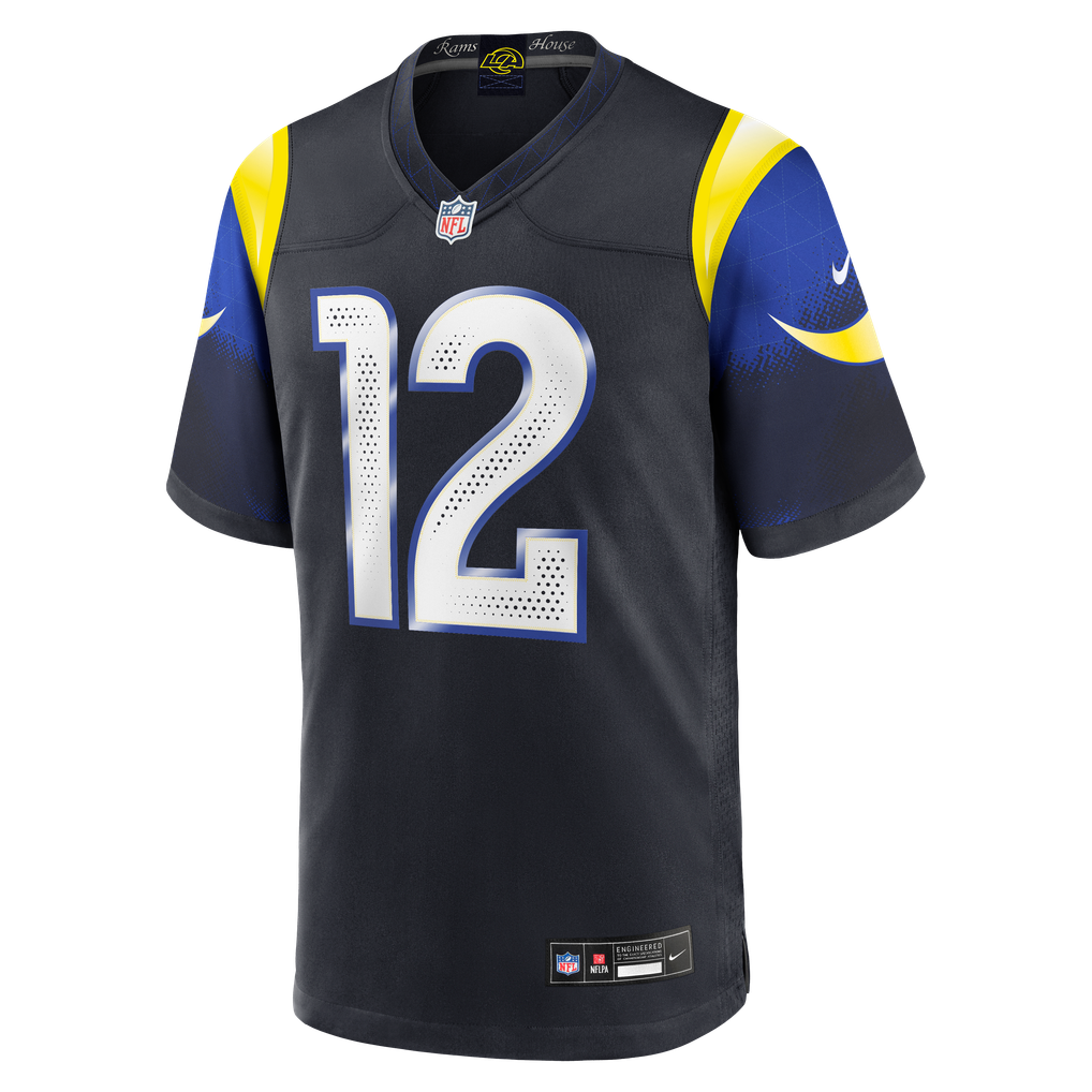 Men's Los Angeles Rams Puka Nacua Dark Blue Rivalries Collection Game Jersey
