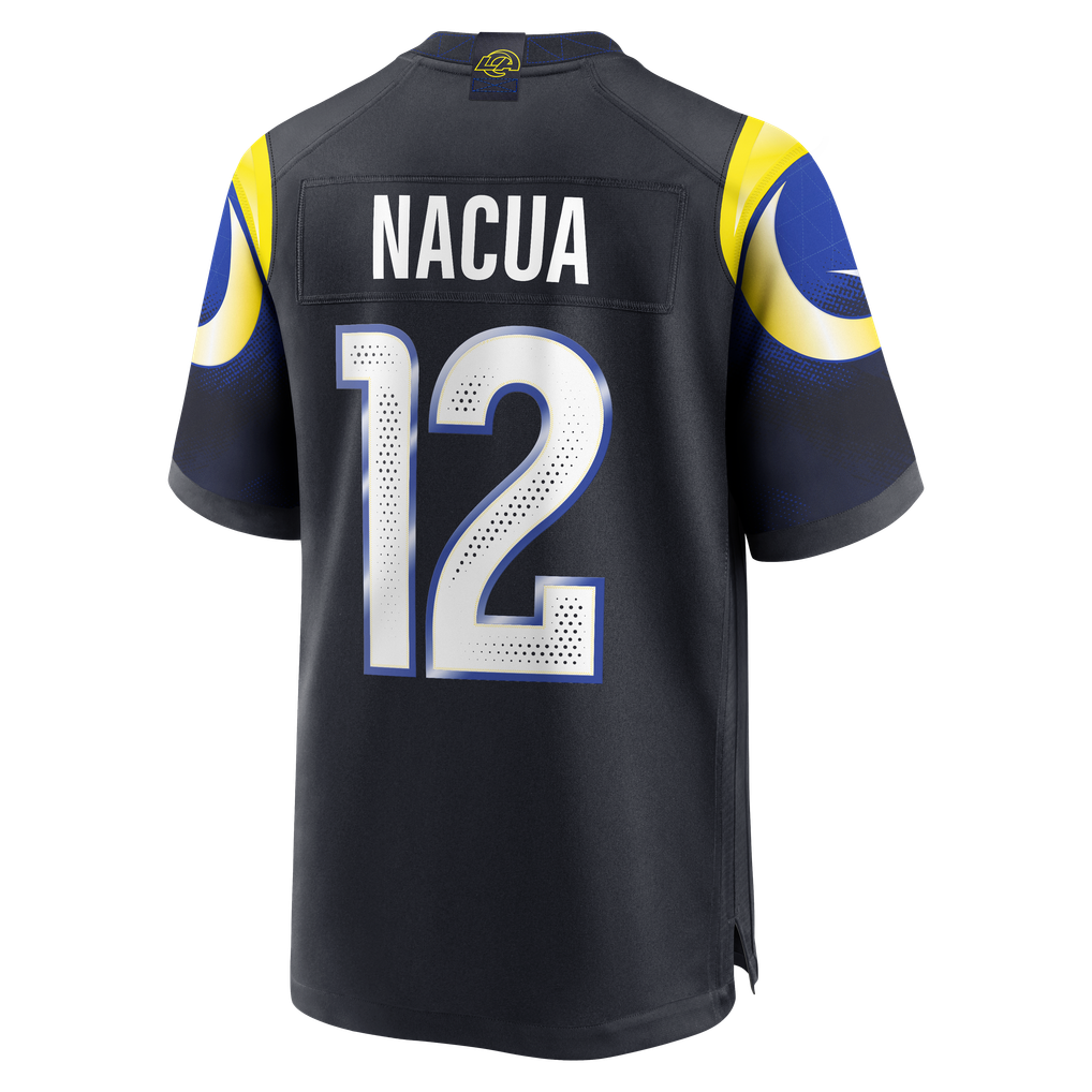 Men's Los Angeles Rams Puka Nacua Dark Blue Rivalries Collection Game Jersey