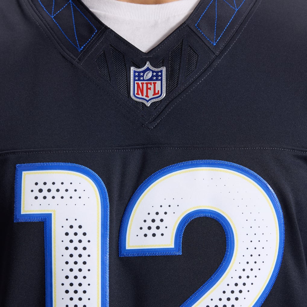 Men's Los Angeles Rams Puka Nacua Dark Blue Rivalries Collection Stitched Limited Jersey