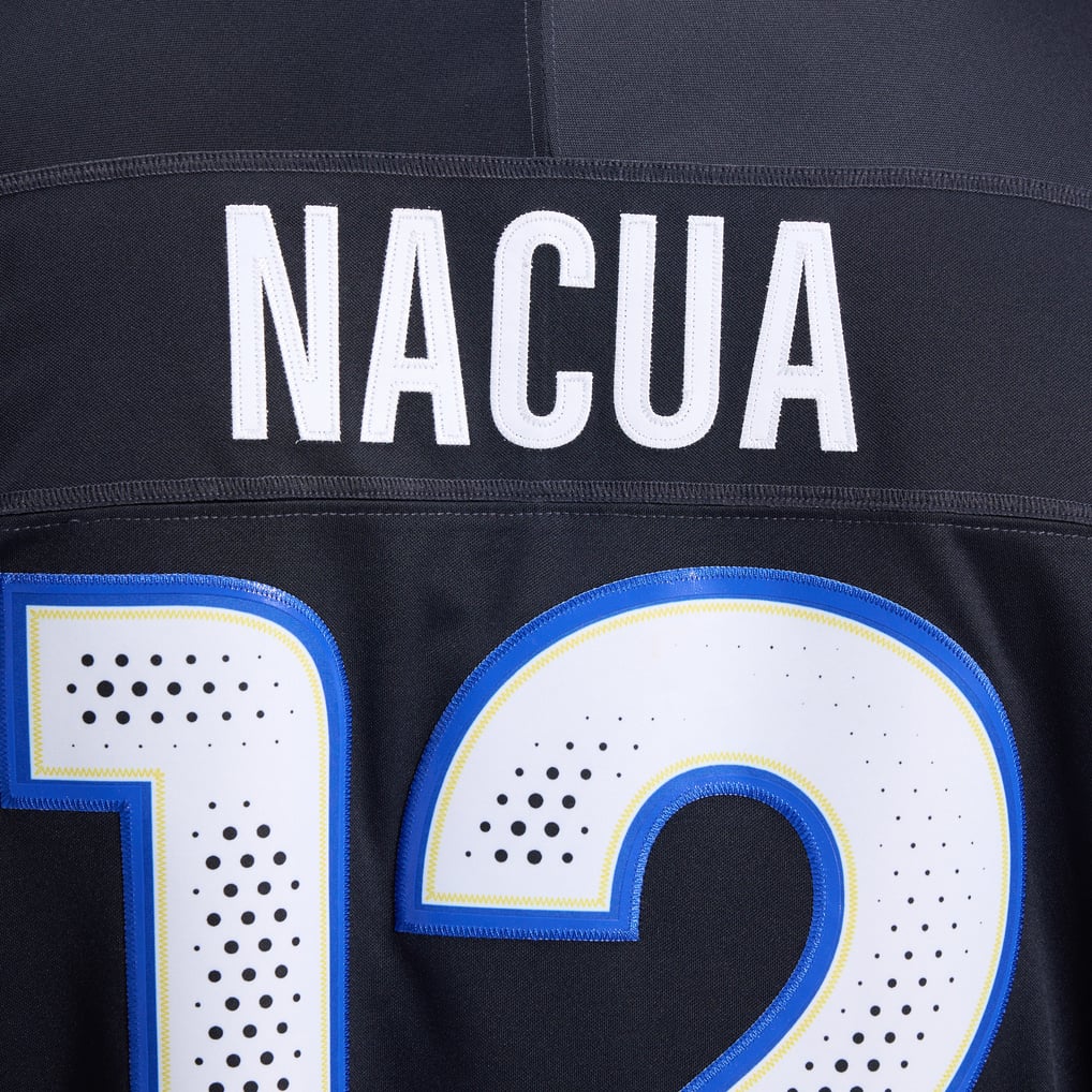 Men's Los Angeles Rams Puka Nacua Dark Blue Rivalries Collection Stitched Limited Jersey