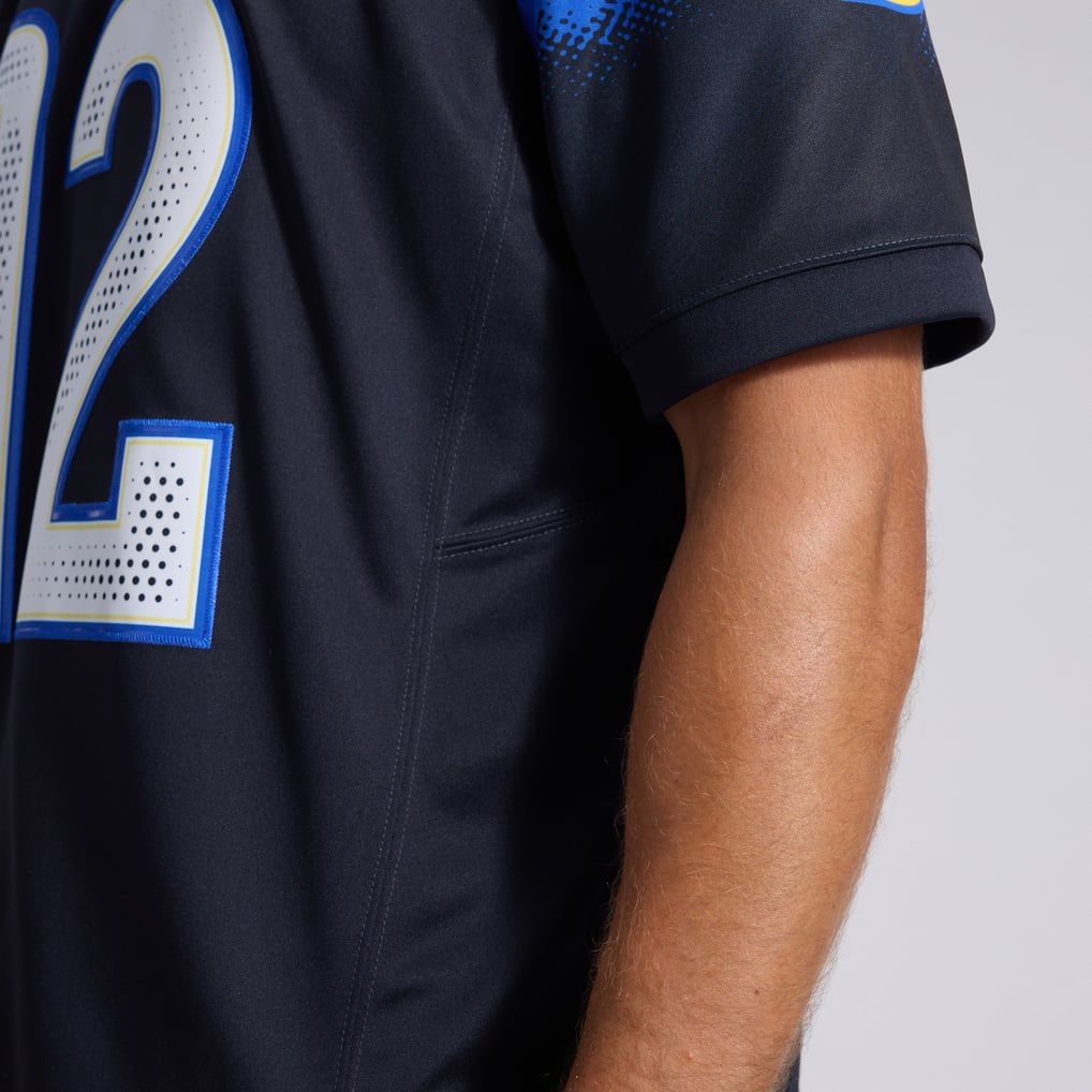 Men's Los Angeles Rams Puka Nacua Dark Blue Rivalries Collection Stitched Limited Jersey