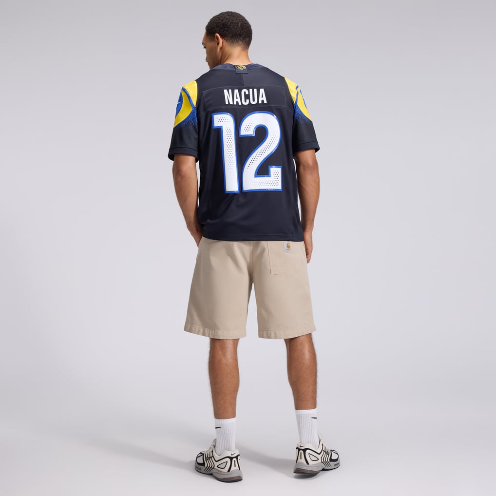 Men's Los Angeles Rams Puka Nacua Dark Blue Rivalries Collection Stitched Limited Jersey
