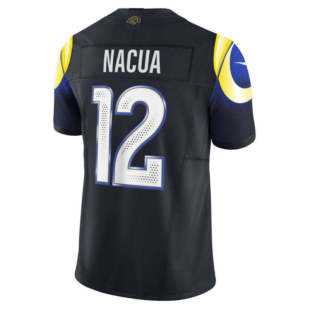 Men's Los Angeles Rams Puka Nacua Dark Blue Rivalries Collection Stitched Limited Jersey