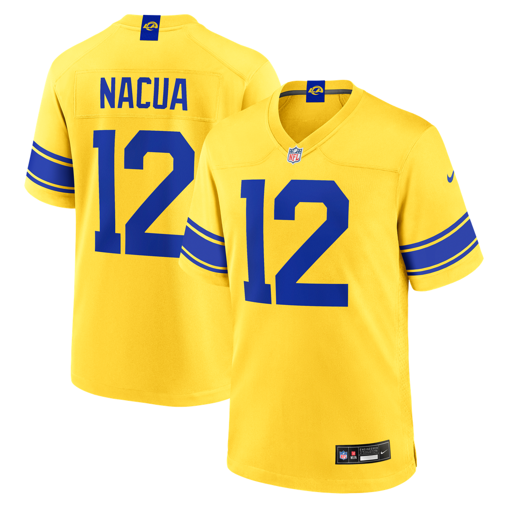 Men's Los Angeles Rams Puka Nacua Classic Sol Game Jersey