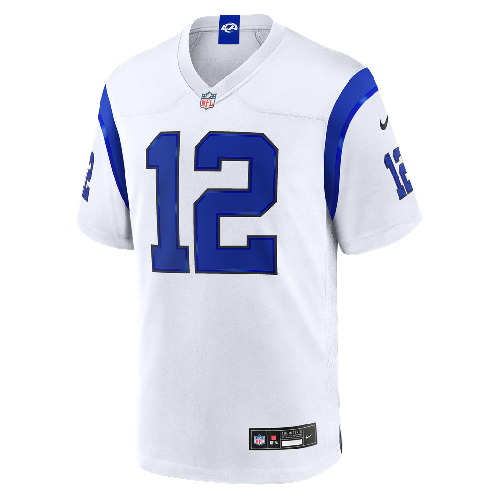 Men's Los Angeles Rams Puka Nacua Fearsome White Game Jersey