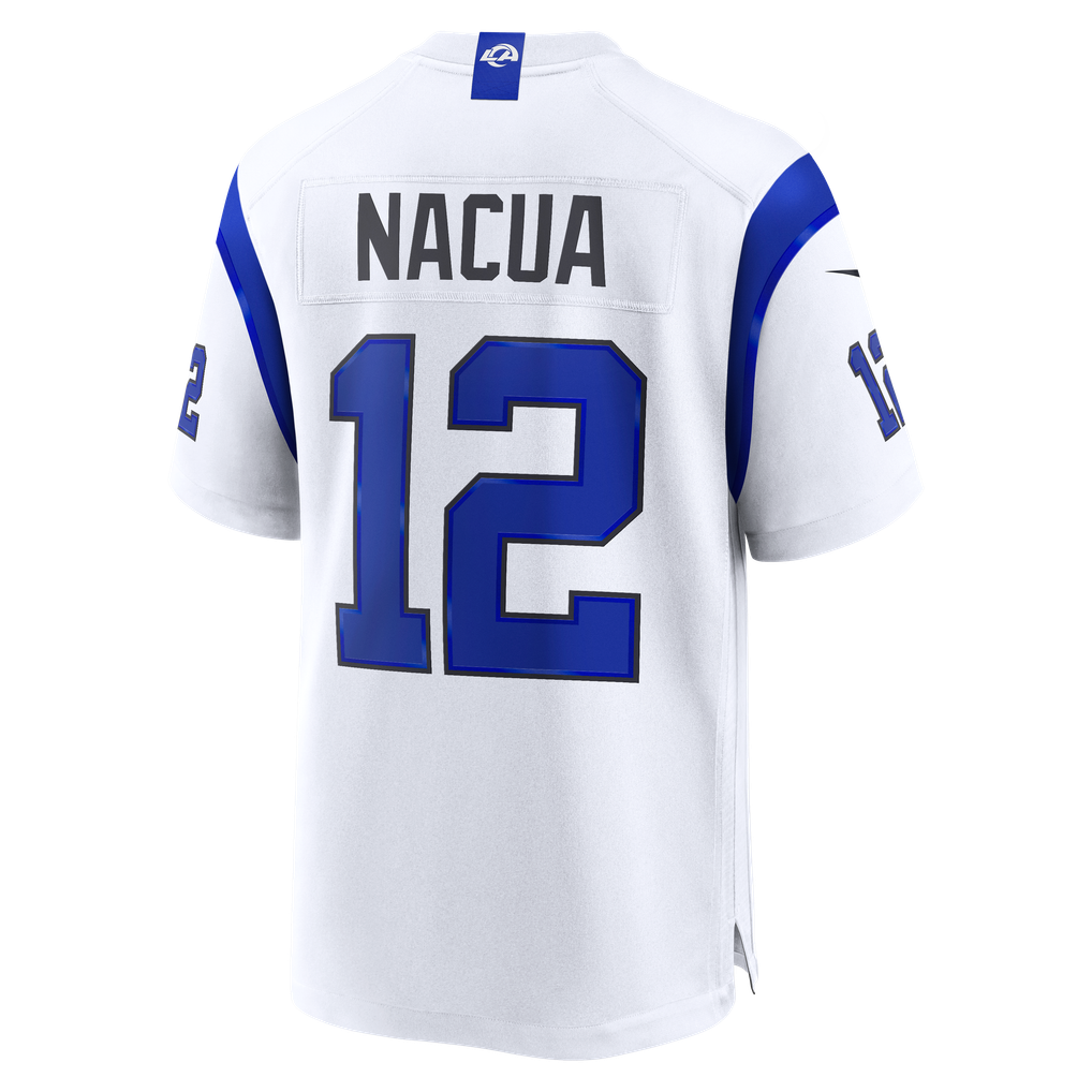 Men's Los Angeles Rams Puka Nacua Fearsome White Game Jersey