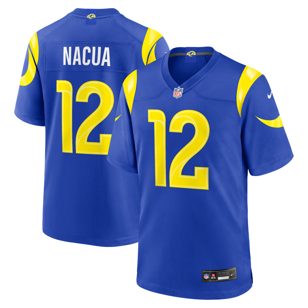 Men's Los Angeles Rams Puka Nacua Royal Team Game Player Jersey