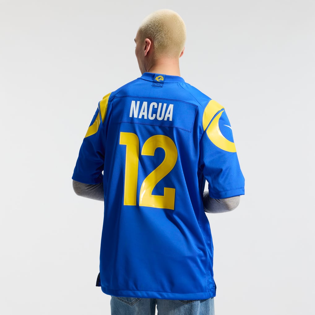 Men's Los Angeles Rams Puka Nacua Royal Team Game Player Jersey