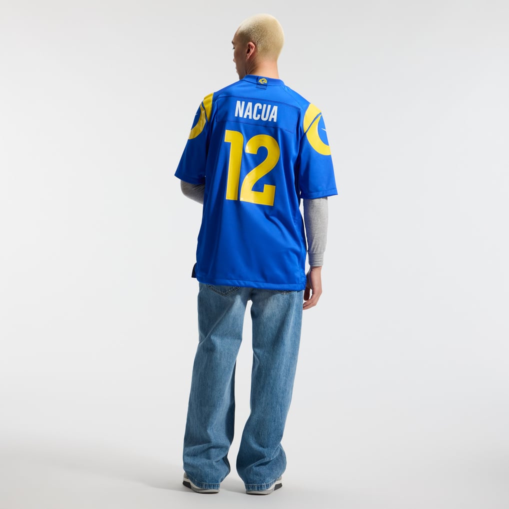 Men's Los Angeles Rams Puka Nacua Royal Team Game Player Jersey