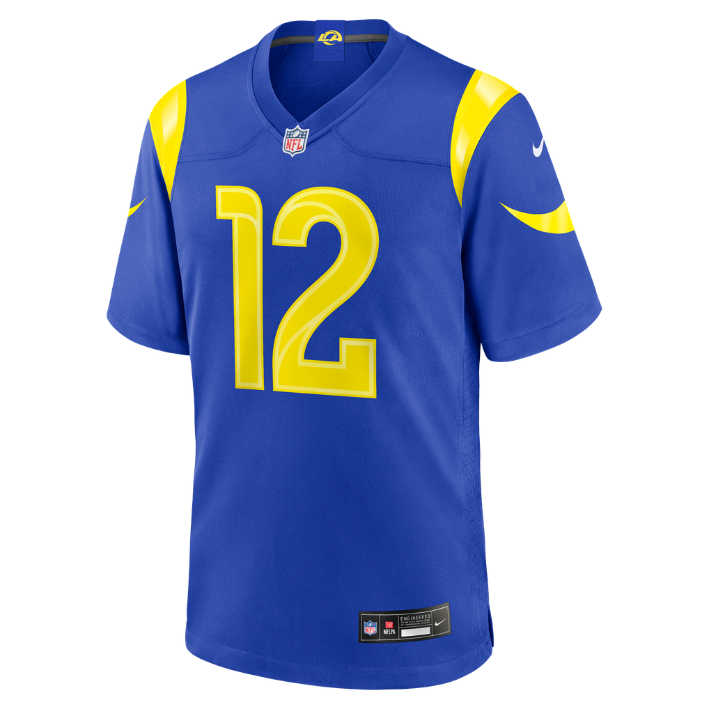 Men's Los Angeles Rams Puka Nacua Royal Team Game Player Jersey