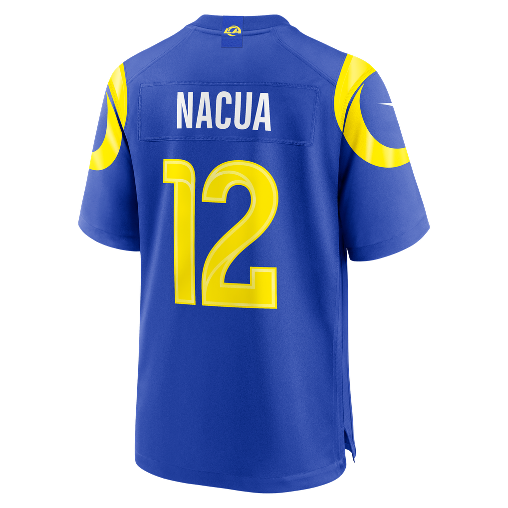 Men's Los Angeles Rams Puka Nacua Royal Team Game Player Jersey